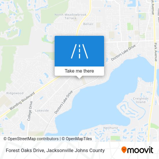 Mapa de Forest Oaks Drive