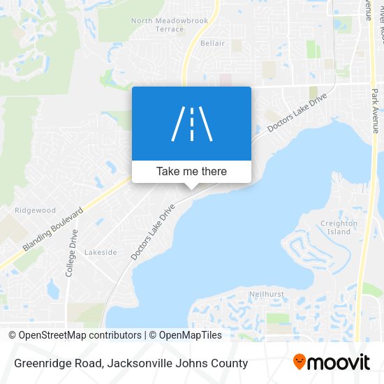 Greenridge Road map