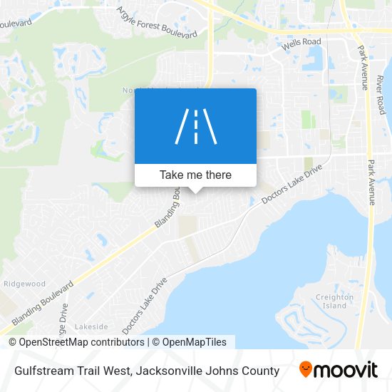 Gulfstream Trail West map