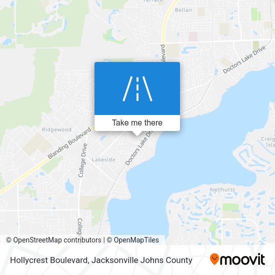 Hollycrest Boulevard map