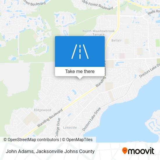 John Adams map