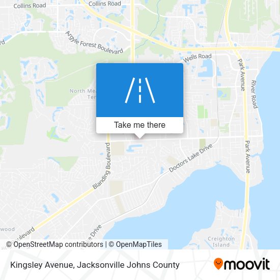 Mapa de Kingsley Avenue