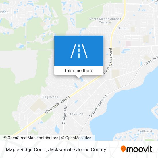 Mapa de Maple Ridge Court