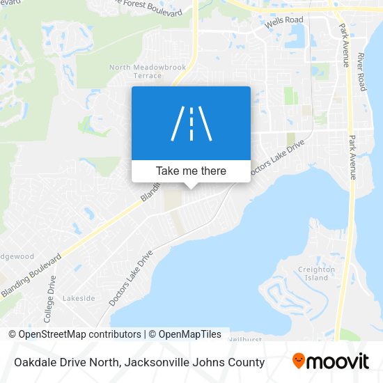 Oakdale Drive North map