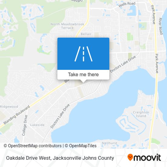 Mapa de Oakdale Drive West