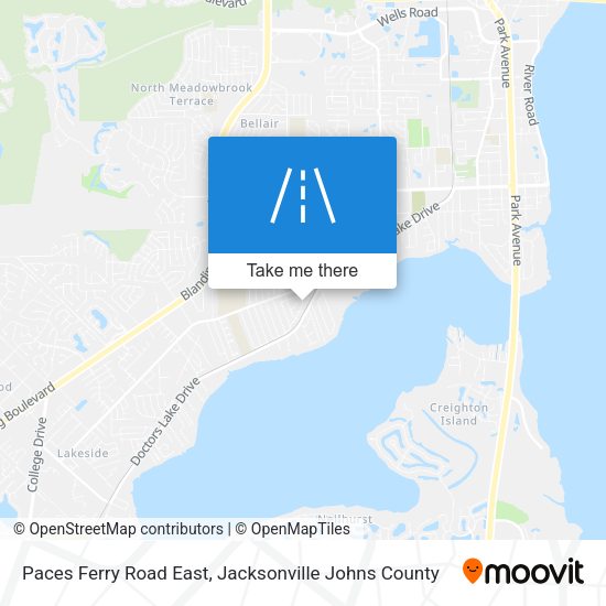 Paces Ferry Road East map