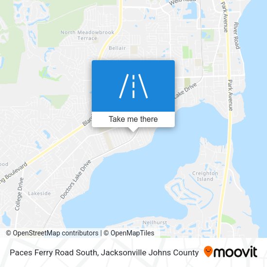 Paces Ferry Road South map