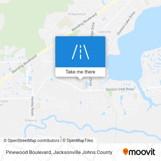 Pinewood Boulevard map