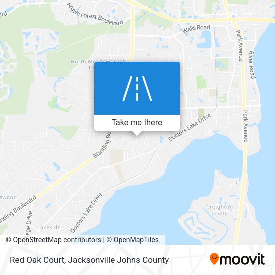 Red Oak Court map
