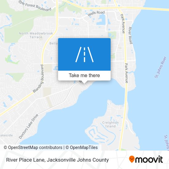 River Place Lane map