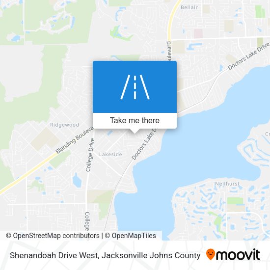 Mapa de Shenandoah Drive West