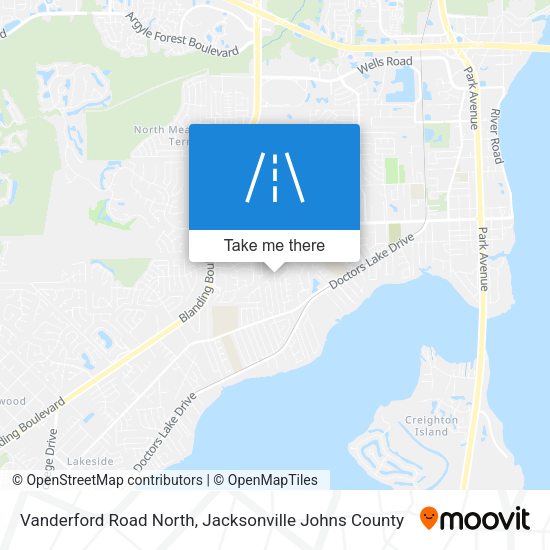 Vanderford Road North map