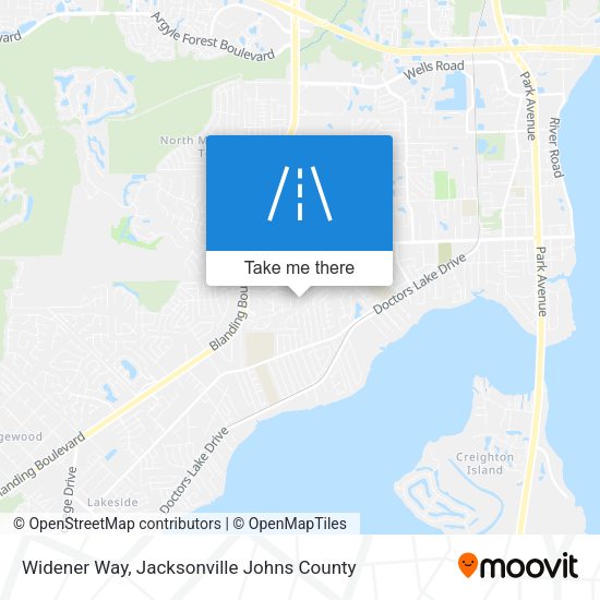 Mapa de Widener Way