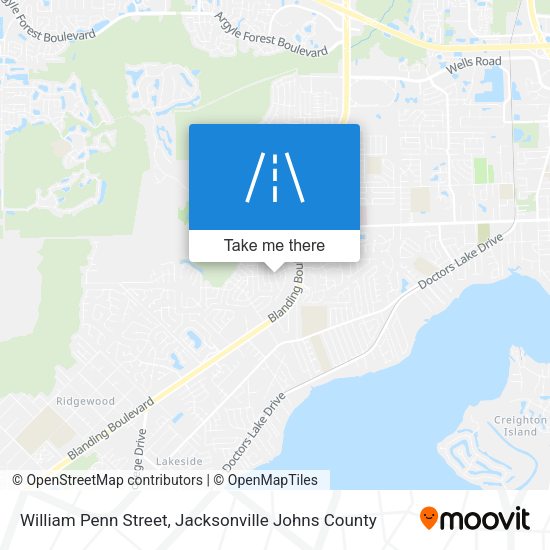 William Penn Street map