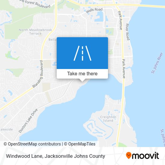 Windwood Lane map