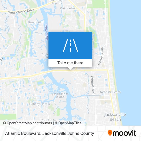 Atlantic Boulevard map