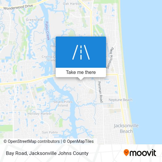 Mapa de Bay Road