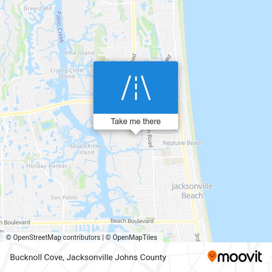 Bucknoll Cove map