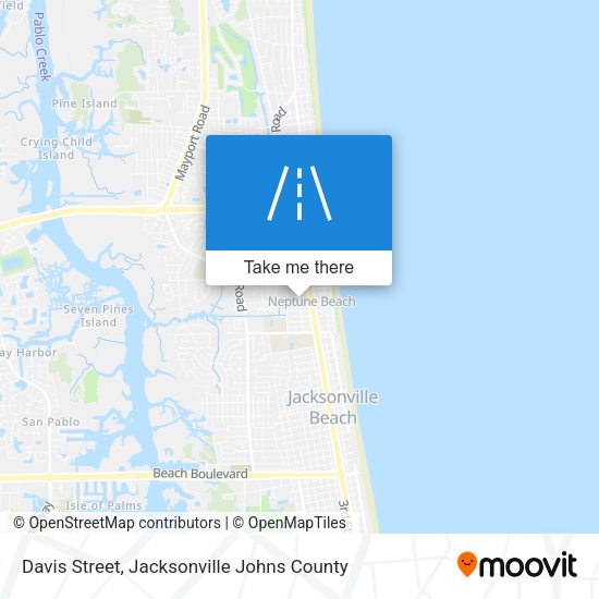 Mapa de Davis Street