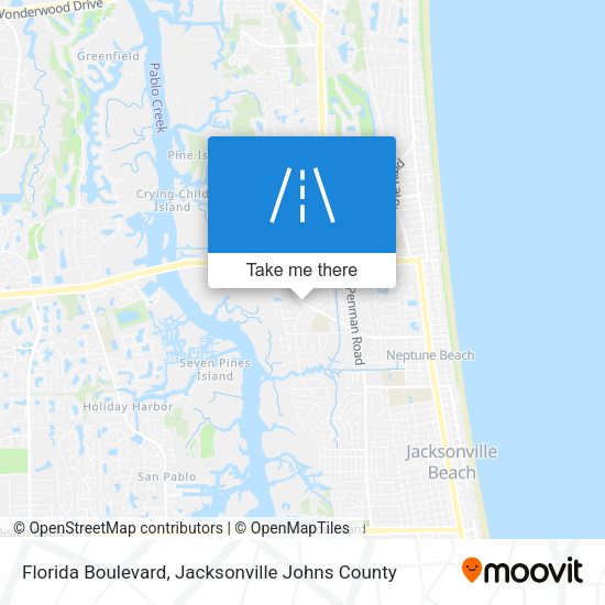 Florida Boulevard map