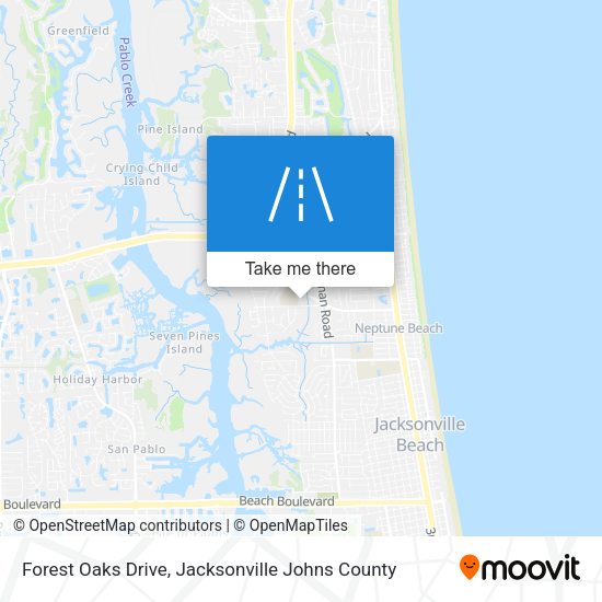 Mapa de Forest Oaks Drive