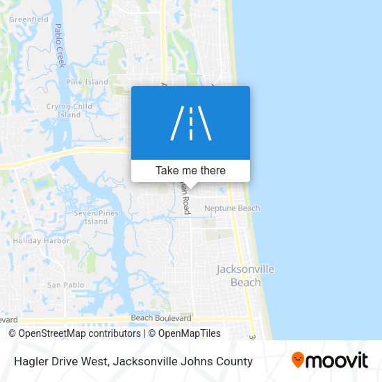 Hagler Drive West map