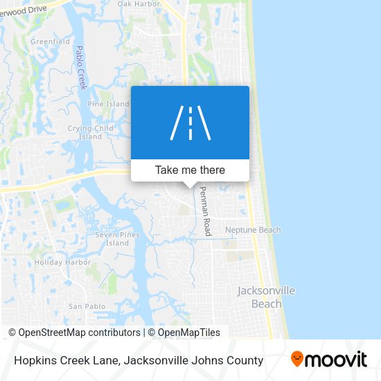 Hopkins Creek Lane map