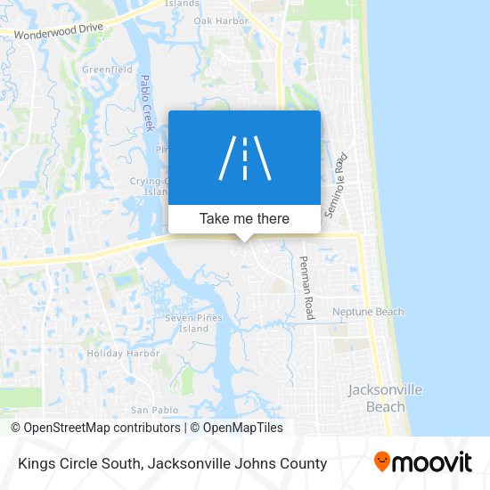 Kings Circle South map