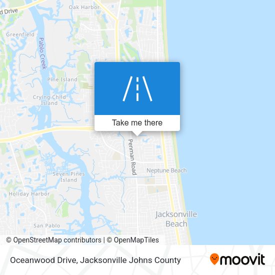 Oceanwood Drive map