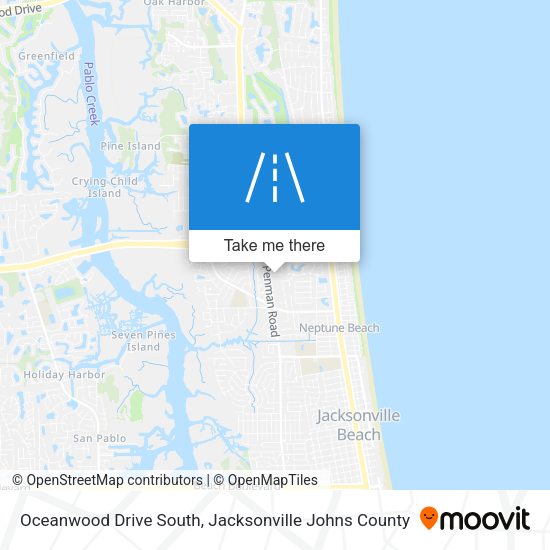 Oceanwood Drive South map