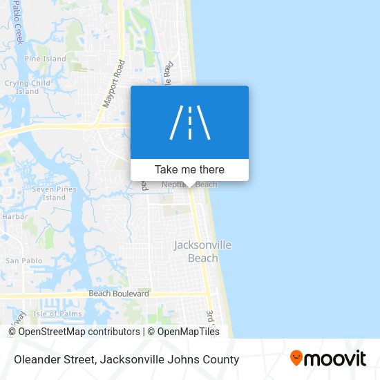 Mapa de Oleander Street