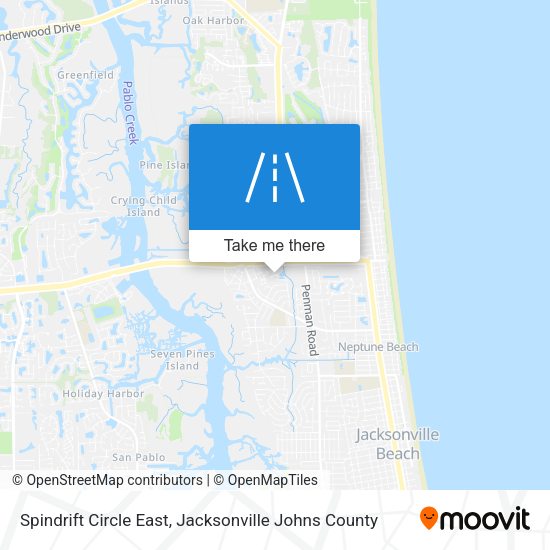 Mapa de Spindrift Circle East