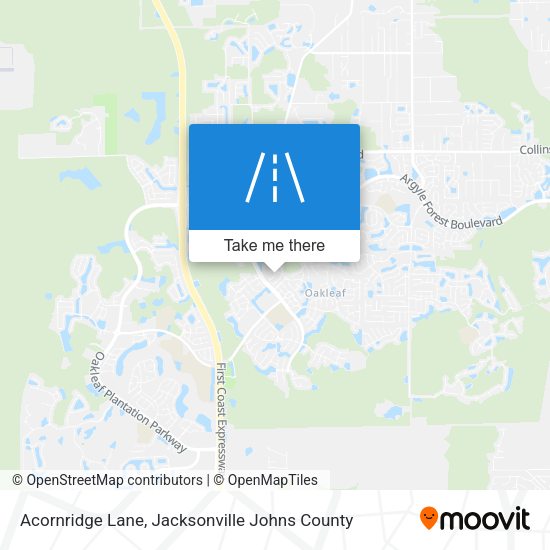 Acornridge Lane map