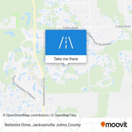 Mapa de Bellshire Drive