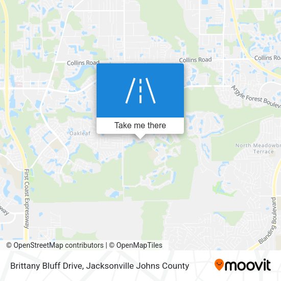 Brittany Bluff Drive map
