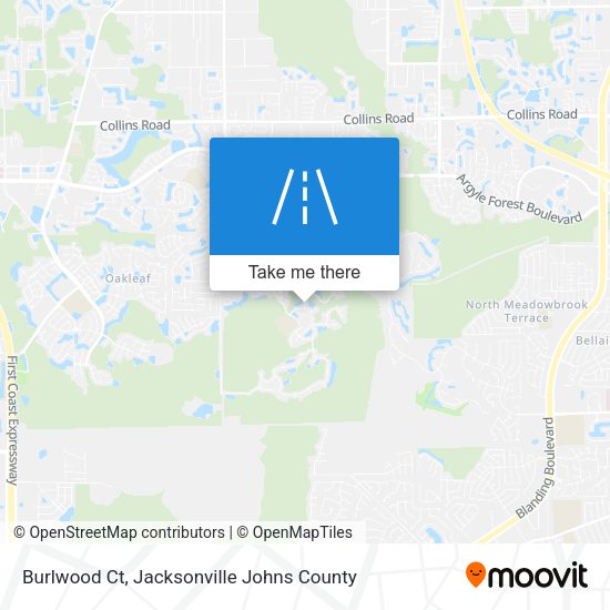Burlwood Ct map