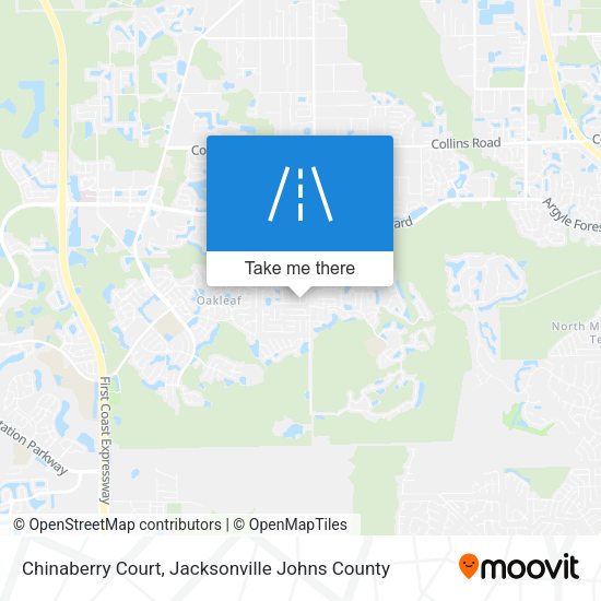 Mapa de Chinaberry Court