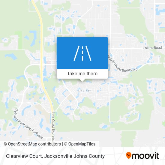 Clearview Court map