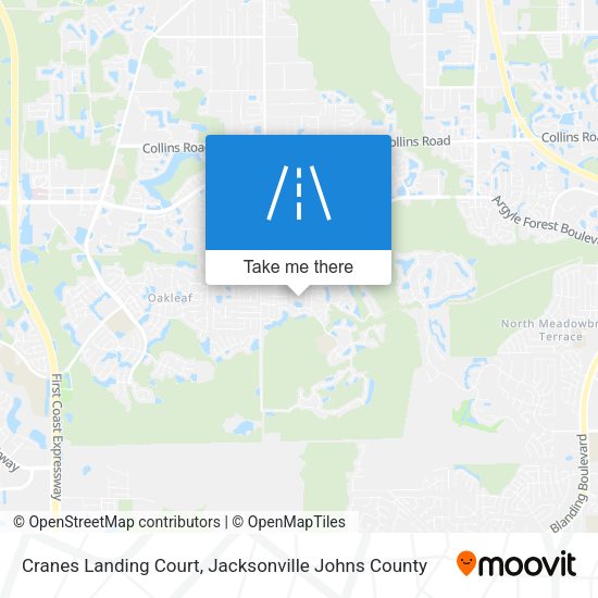 Cranes Landing Court map