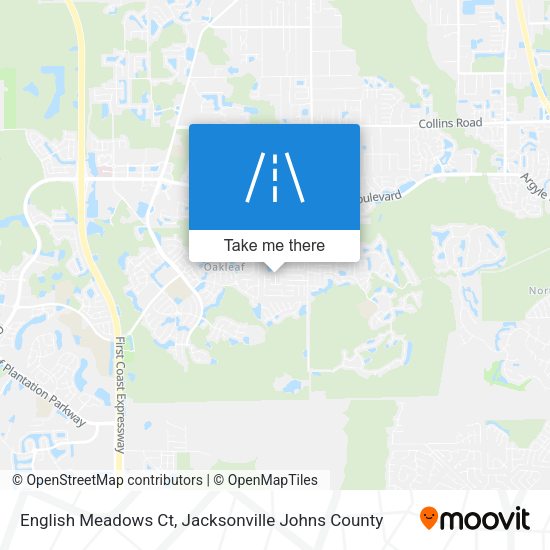English Meadows Ct map