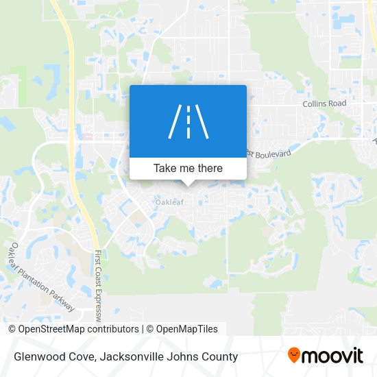 Glenwood Cove map