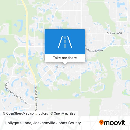 Hollygate Lane map