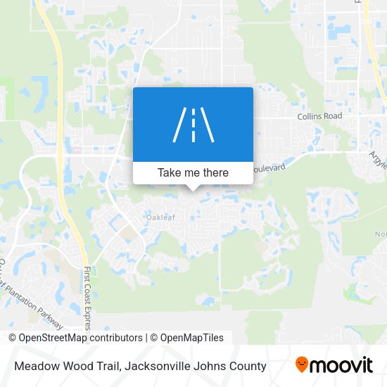 Mapa de Meadow Wood Trail