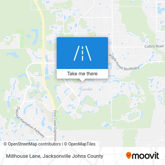 Millhouse Lane map