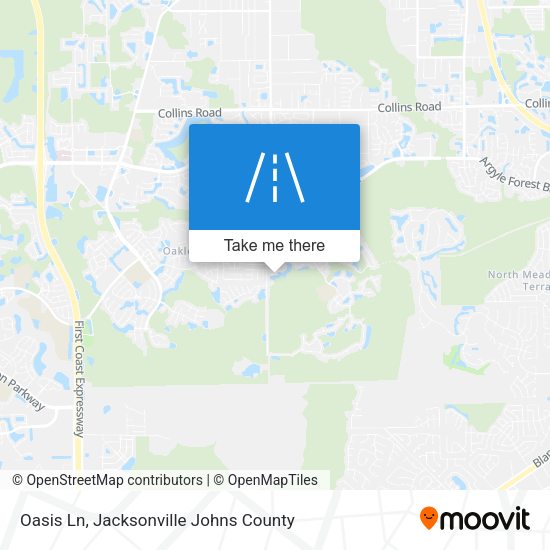 Oasis Ln map