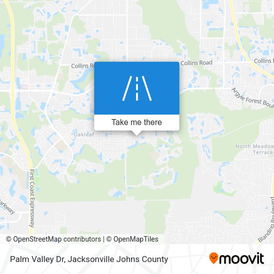 Mapa de Palm Valley Dr