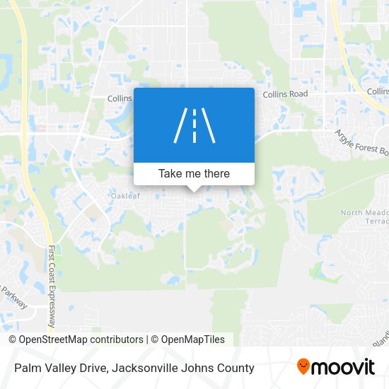 Mapa de Palm Valley Drive