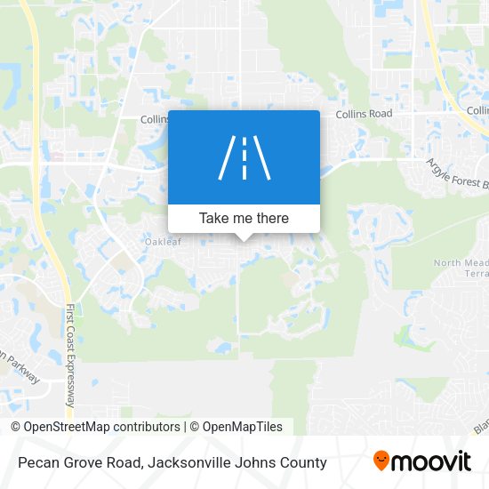 Pecan Grove Road map
