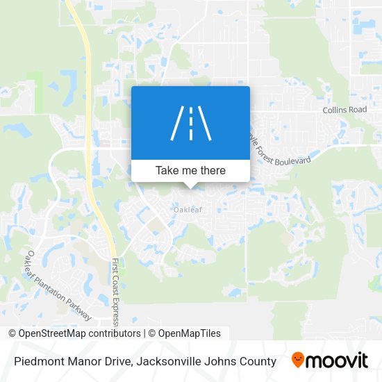 Piedmont Manor Drive map