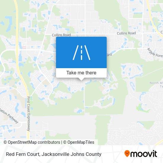 Mapa de Red Fern Court